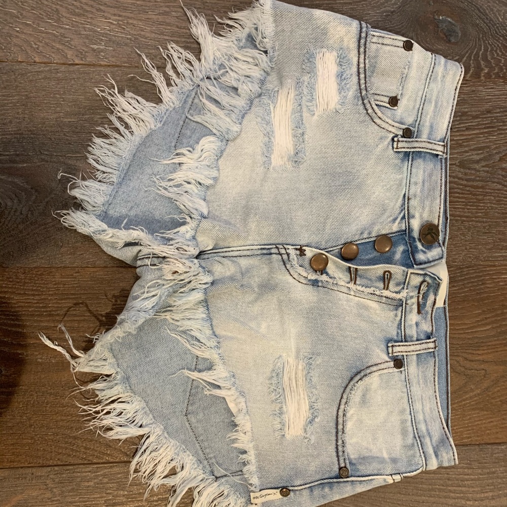 Denim shorts
